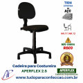 Cadeira para Costureira Ergonmica Profissional Completa Modelo Avanado Com Inclinao do Encosto  APERFLEX 2.5