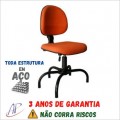 Cadeira para Costureira em Estofado Modelo Aranha Avançada com Back System NR.17 - APERFLEX 4.5  PLUS - Cor PRETA